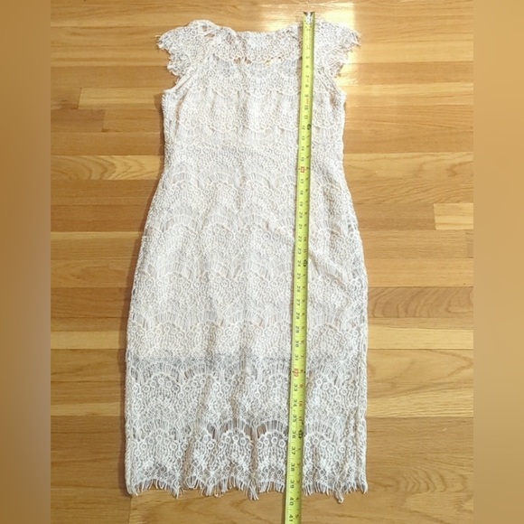 Intimately Free People Lace Peek a Boo Dress in ivory blush - size XS - Picture 10 of 11